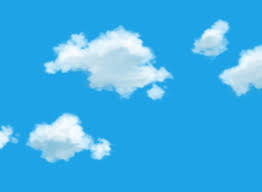 青い空に曇っている背景を漫画します グラデー Mobile Legends