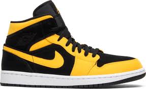 Black And Orange Air Jordan 1 Mid Goat Buy And Sell Authentic Sneakers Air Jordans Sneakers Jordan 1 Mid