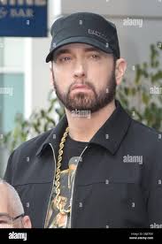 Eminem, Marshall Bruce Mathers III attends 50 Cent (Curtis Jackson III)  being honored with a star