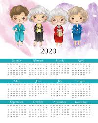 If a letter is missing, try to add it in lowercase. Golden Girls Free Printable 2020 Calendar Oh My Fiesta For Ladies