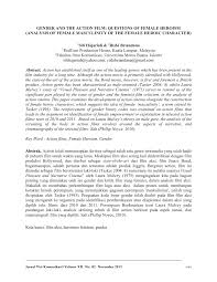 Benieuwd naar de #sneak preview van deze week (#pathe)? Pdf Gender And The Action Film Questions Of Female Heroism Analysis Of Female Masculinity Of The Female Heroic Character