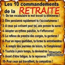 Les 10 Commandements De La Retraite Retraite Humour Retraite Blagues Retraite