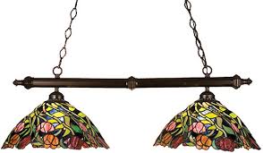 Meyda Tiffany 18818 Spiral Tulip 2 Light Tiffany Kitchen Island Ceiling Light Mey 18818