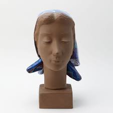 ÅKE LARSSON. Skulptur, keramik, tjur, signerad Åke L. Keramik & Porslin