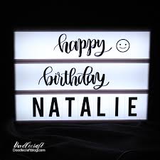 Cinema Lightbox Diy Letters And Words