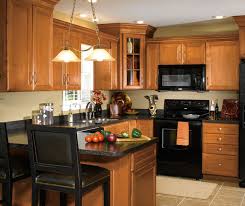 maple cabinets in traditional kitchen