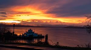 Sunset Over Puget Sound And The Steilacoom Ferry Dock Almost Makes Up For All The Rain Headed Our Way This Winter Sunset Puget Sound Outdoor