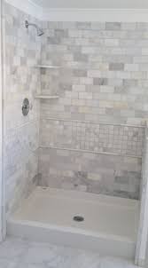 Acrylic shower walls that install by gluing panels to drywall are not an appropriate substrate on which to install any shower. Tiled Bathtub Pictures Ideas Photos Houzz