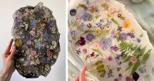 Shoutout to my amazing research mentor dr. Resin Crystal Trays Preserve Real Flowers Inside Their Glossy Surfaces