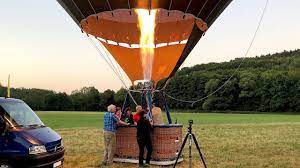 Heißluftballon Aufbau & Start + Landung & Abbau // 2018 - Youtube