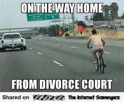 On The Way Home From Divorce Court Funny Meme Pmslweb