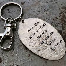 Shop for customizable inspirational quotes keychains on zazzle. Inspirational Quote Keychain When The Roots Are Deep Keyring Etsy