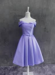 Beautiful Light Purple Short Satin Party Dress 2019 Purple Homecoming Dress 2019 Light Purple Dress Purple Prom Dress Short Purple Party Dress