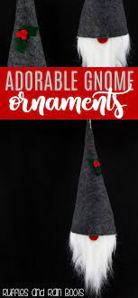 The Cutest And Easiest Diy Gnome Ornament Holiday Decor Diy Christmas Gnome Ornaments Christmas Ornament Crafts