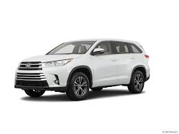 2019 toyota highlander is an insurance institute for highway safety tsp.22. 2019 Toyota Highlander Values Cars For Sale Kelley Blue Book