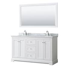 Add style and functionality to your bathroom with a bathroom vanity. Avery 60 Double Bathroom Vanity By Wyndham Collection White Beautiful Bathroom Furniture For Every Home Wyndham Collection