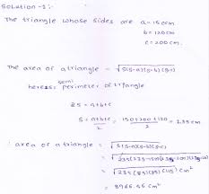 Rd Sharma Class 9 Solutions Heron S Formula Exercise 12 1 Formulae Handbook For Class 9 Maths And Scienceeducational Loans In India Rd Sha Solutions Class Math