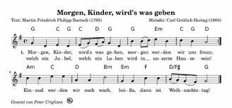 In der weihnachtszeit singen viele eltern mit ihren kleinen zwar ist der text für ein kleinkind nicht verständlich, trotzdem ist es sinnvoll dieses lied schon mit. Morgen Kinder Wird S Was Geben Kostenlose Weihnachtslieder