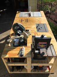 Teds Wood Working Mega Ultimate Workbench I Wanted To Save Space In My Garage By Making 1 Bench To Repl Woodworking Projects Diy Woodworking Table Workbench
