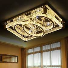 Modern Luxury Led Crystal Ceiling Light Living Room Bedroom Lobby Pendant Lamp Luxury Living Room Decor Ceiling Lights Living Room Luxury Lighting Chandeliers