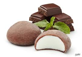 Wintery Fresh Mint Ice Cream Surrounded By Rich Chocolate Mochi Dough May Give You The Chills Desserts Homemade Ice Cream Ice Cream Recipes