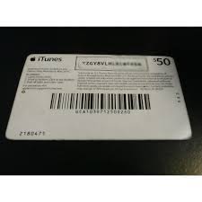 Reveal the last 2 digits ##! 50 Itunes Gift Card Itunes Gift Cards Like New Gameflip
