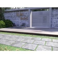The square patio stone is an easy landscape addition to a patio or pathway. Arterra Vulkon Grey 24x24 Matte Paver Porcelain Tile Patio Pavers Usa