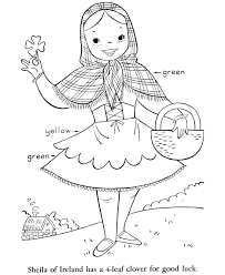 Bluebonkers St Patrick S Day Coloring Page Sheets 10 Irish Girl In Traditional Dress H St Patricks Coloring Sheets Coloring Pages Coloring Pages For Girls