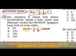 Maybe you would like to learn more about one of these? Contoh Soal Cpns 2018 Aritmatika Sosial No 24 25 Prediksi Soal Unbk Matematika Smp Mts Icpns