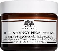 Origins High Potency Night A Mins Oil Free Resurfacing Cream With Fruit Derived Ahas Ulta Beauty Overnight Moisturizer Oil Free Oil Free Cream