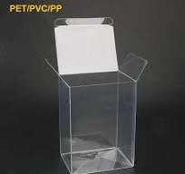 Custom clear Packaging Cake Acetate Box with White Paper Insert