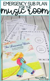 Music Sub Plan For The Listening Walk Music Sub Plans Kindergarten Music Music Lessons