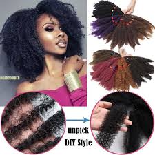 Different kinds of braided hair extensions are manufactured and liked by customers. Marley Braids Hair Afro Kinky Bulk 11 Crochet Braid As Human Hair Extensions Uk Ebay
