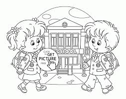 There is a set of printable coloring pages for every season of the year. First Day Of School Coloring Pages Fordergarten Page Kids Educational Stephenbenedictdyson