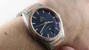 The omega, globemaster series features a stainless steel 39mm case, with a fixed bezel, a blue dial and a scratch resistant sapphire crystal. Omega Constellation Globemaster Blue Sedna Gold 130 20 39 21 03 001 Luxury Watch Review Youtube