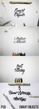 Download 5 Hand Lettering Mockups Hand Lettering Lettering Logo Mockup