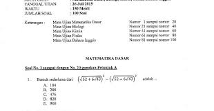 Isi data diri, orang tua dan sekolah. Best Soal Um Undip 2019 Pdf