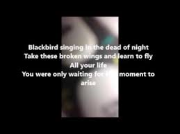With members john lennon, paul mccartney, george harrison and ringo starr, they became widely regarded as the foremost and most influential music band in history. Blackbird The Beatles Lyrics Youtube