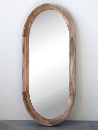 Wood Framed Oval Wall Mirror In 2020 Oval Wall Mirror Wood Wall Mirror Wood Mirror