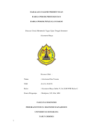 Produksi merupakan transformasi atau penggunaan bahan faktor. Pdf Makalah Akuntansi Biaya Analisis Perhitungan Hpp Pada Bakso Aristivana Dita Yunara Academia Edu