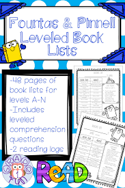 Leveled Book Lists With Comprehension Questions Guided