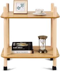 Couchtisch online kaufen › otto.de hochglanz & klassisch couchtisch aus glas & holz in weiß & weiteren farben › ratenkauf & kauf auf rechnung möglich! Costway Beistelltisch Standregal Treppenregal Auf Rollen Online Kaufen Otto