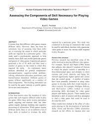 Memory games have been shown to players take turns choosing two cards, placing them face up. Pdf Assessing The Components Of Skill Necessary For Playing Video Games