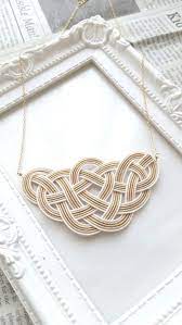 水引ネックレス ナチュラルベージュ 水引 アクセサリー モダンなジュエリー アクセサリー