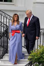 Melania Trump S Gingham Ralph Lauren Dress Screams It S The Fourth Of July Trump Fashion Melania Trump Dress Fashion