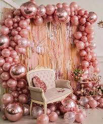 25 Balloon Ideas For Party Gold Birthday Party Rose Gold Party 18th Birthday Party