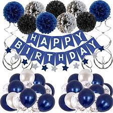 Visit this site for details: Birthday Decorations Men Blue Birthday Party Decorations For Men Women Boys Grils Happy Birthday Balloons For Party Decor Suit For 16th 20th 25th 30th 35th 40th 50th 60th 70th Buy Online At