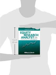 My work experience and duties are an ideal match for this position and cover all job requirements. How To Get An Equity Research Analyst Job A Guide To Starting A Career In Asset Management Elcock Gillian D 9781905823932 Amazon Com Books