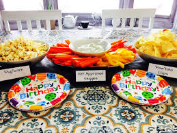 While a hot dog bar makes a great idea for dog themed party food, you'll probably need a few other options for your guests to enjoy at your celebration. Dog S First Birthday Party Cooks Well With Others