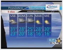 Nublado, con una máxima de 24 grados. Pronostico Del Clima Monterrey Blog Populi Blog Dei